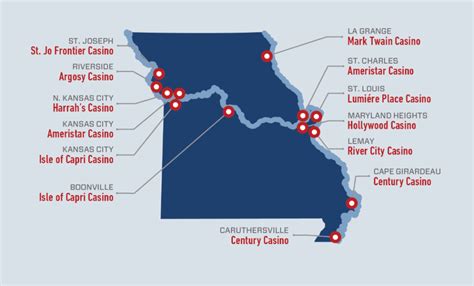missouri casinos map|Missouri Casinos .